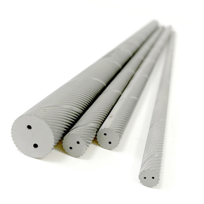 Katı Karbür Helisel Soğutucu Delik Çubuğu K15 OD 8.3mm Tungsten Çubuk Stoku